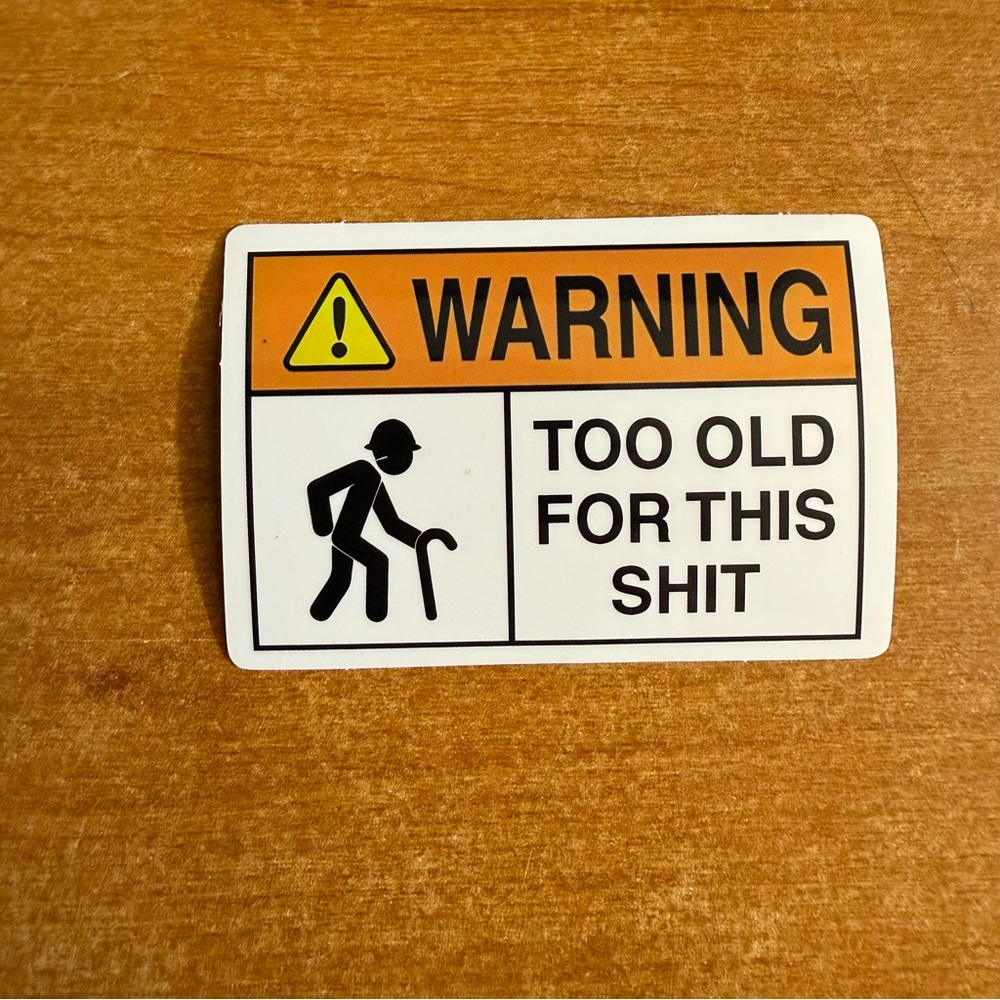 Funny Warning‎ Sticker
